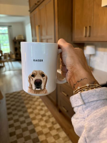 One of my fave mugs ever 🤎🐾☕️ so many cute custom ones on Etsy!!! This one is from west and willow but I linked a bunch of similar ones! 

Gift ideas / for her / for him / Holley Gabrielle 

#LTKFindsUnder50 #LTKGiftGuide #LTKSeasonal