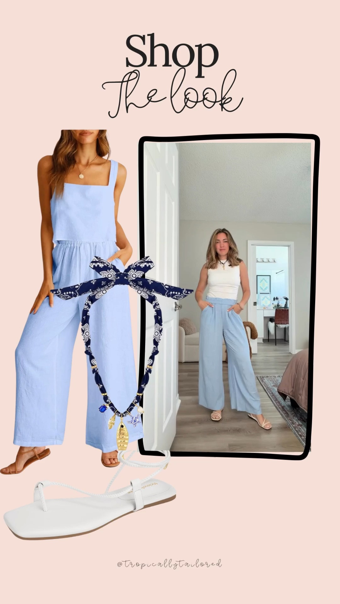 Amazon linen set for $49 🩵

Comes in other colors and it’s so
comfy 