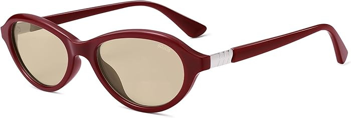 SOJOS Trendy Oval Polarized Sunglasses for Women Retro Cateye Chic Shades Sunnies SJ2653 | Amazon (US)