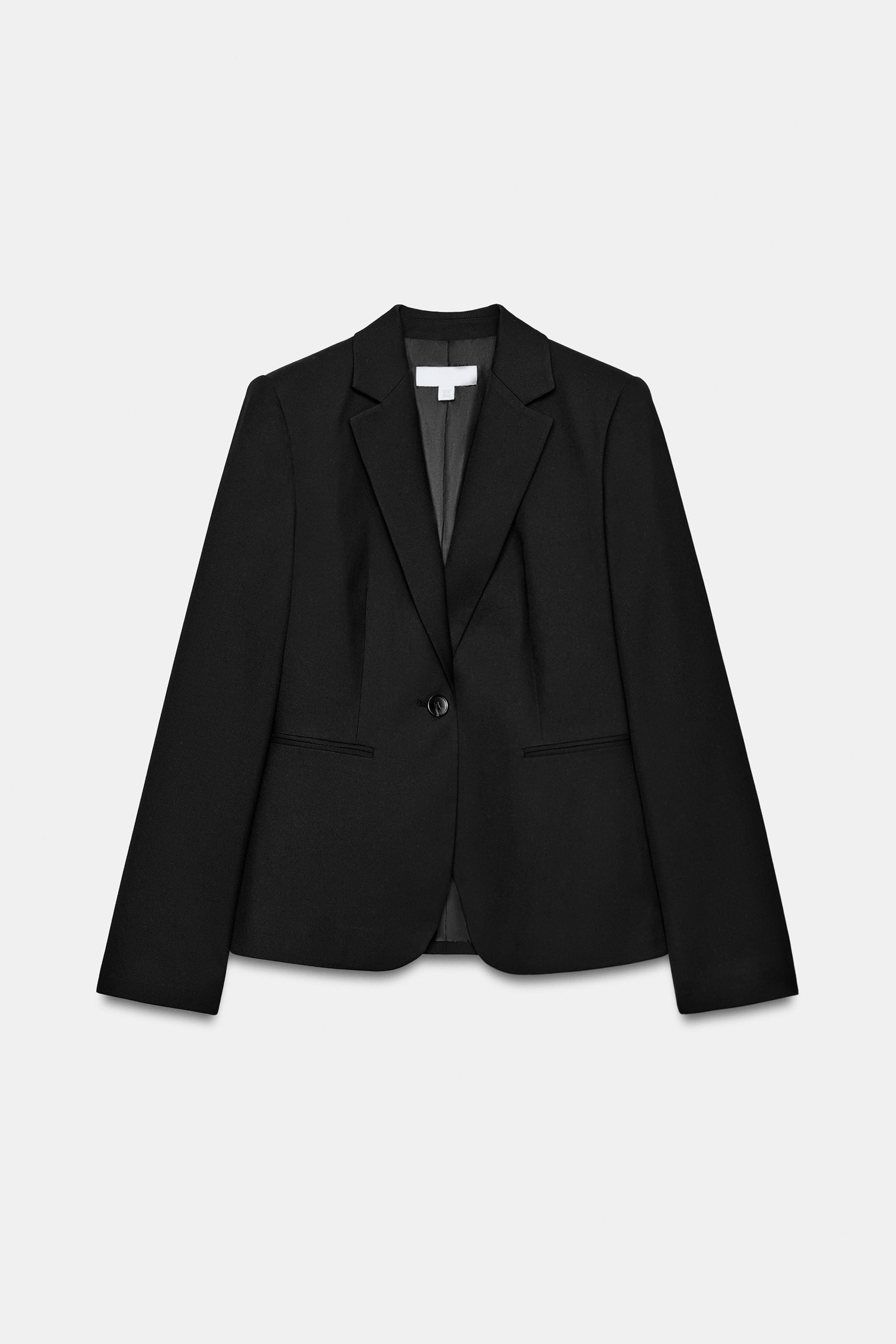 FITTED SHOULDER-PAD BLAZER | Zara US