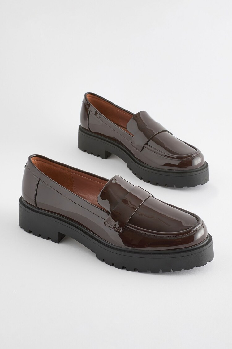 Buy Brown Forever Comfort® Chunky Loafers from the Next UK online shop | Lipsy