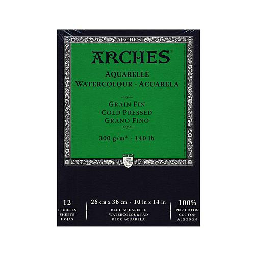 Arches Watercolor Pad 10"" x 14"" Cold Pressed 140 lb. | HSN