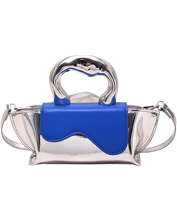 Silver Purse Evening Bag Women Y2k Hobo Bag Tote Handbag Chic Clutch Purses Crossbody Bag Sparkly... | Amazon (US)