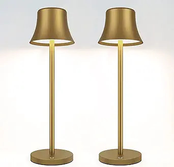 JALVDE Battery Powered Table Lamps, Pack of 2 Rechargeable LED Cordless Table Light 5000 mAh Dimm... | Amazon (US)