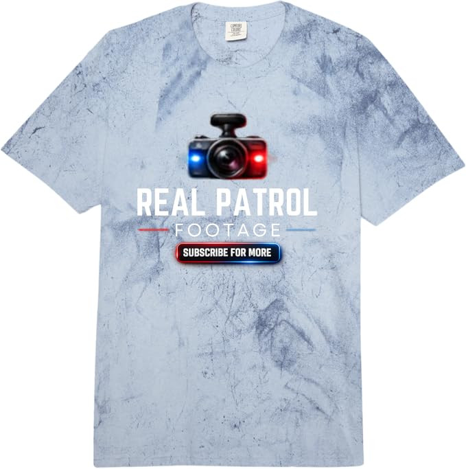 Real Patrol Footage Dash Cam Graphic Comfort Colors Adult Heavyweight T-Shirt | Amazon (US)