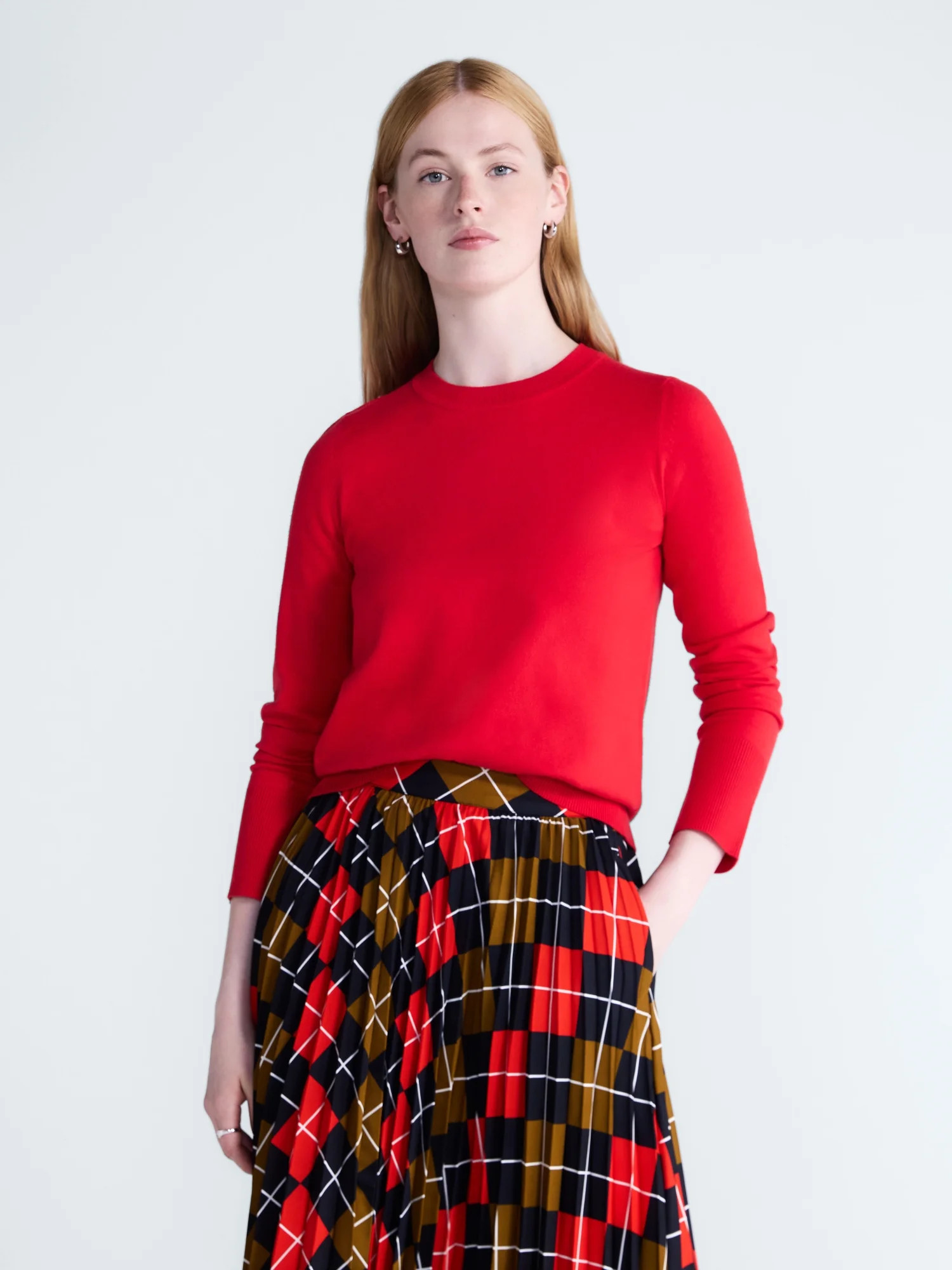 Free Assembly Women's and Women's Plus Cozy Yarn Crewneck Sweater, Midweight, Sizes XS-4X | Walmart (US)