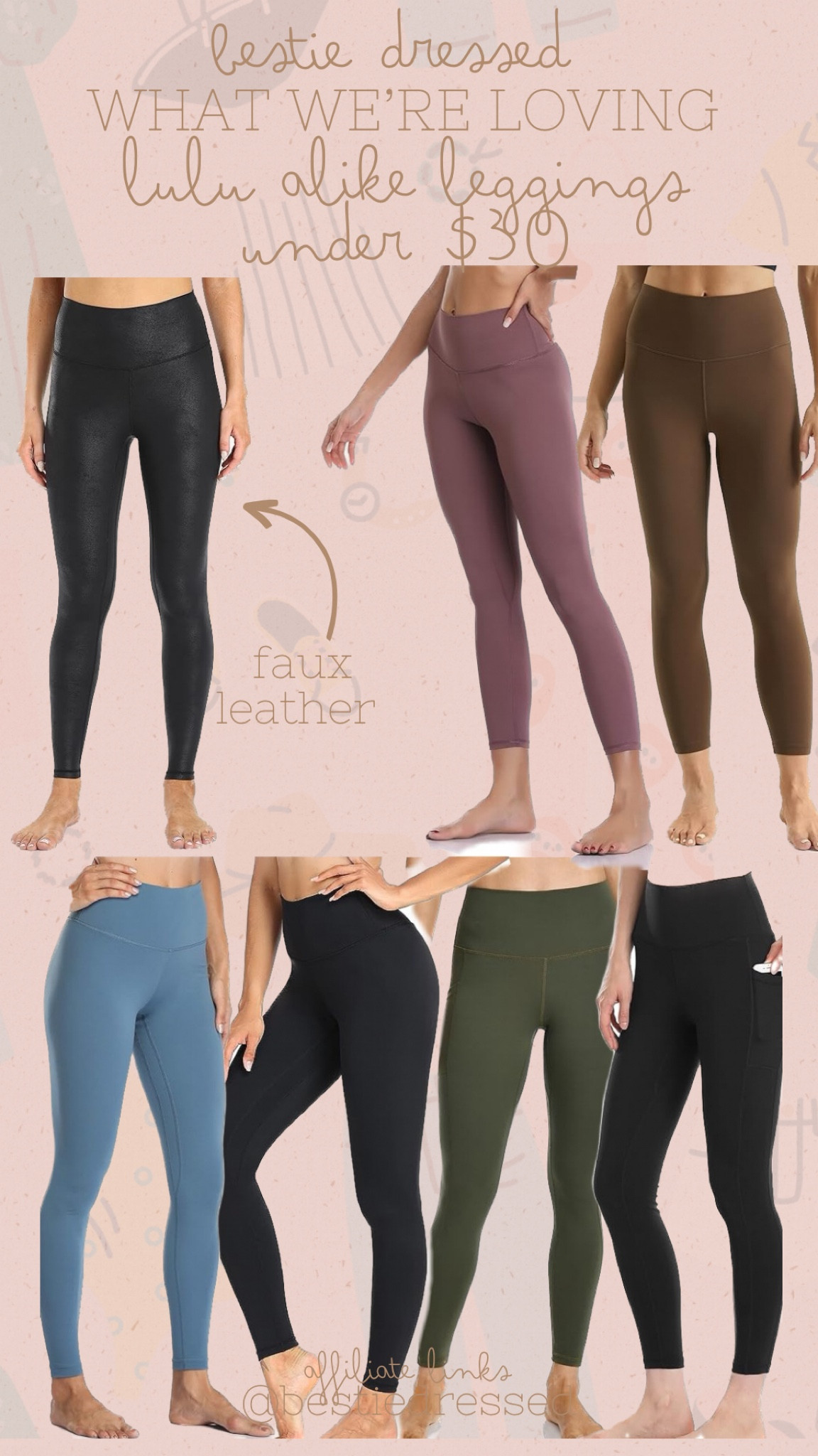 Colorfulkoala - Faux leather legging season is our favorite season