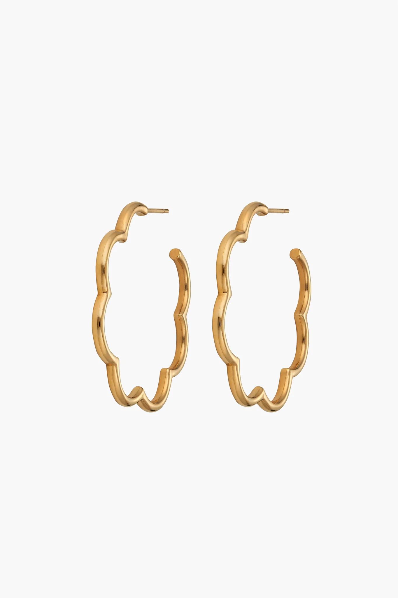 Scallop Hoop Earrings | Tuckernuck (US)