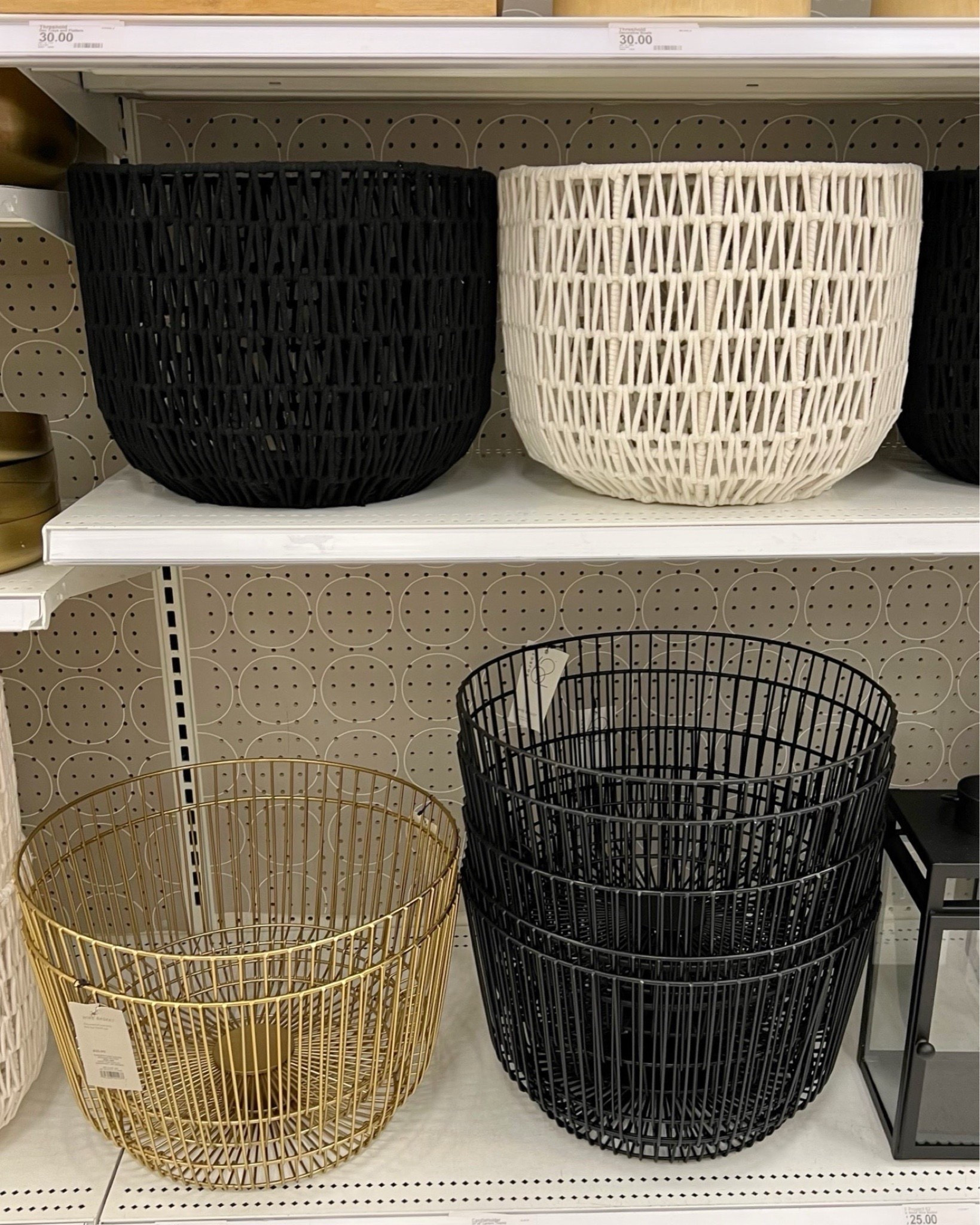 Round storage baskets to organize toys or store books, blankets, pillows and all the other stuff we have. Stylish for living room space or a bedroom in a neutral home.

#LTKFindsUnder100 #LTKmomlife #LTKSaleAlert