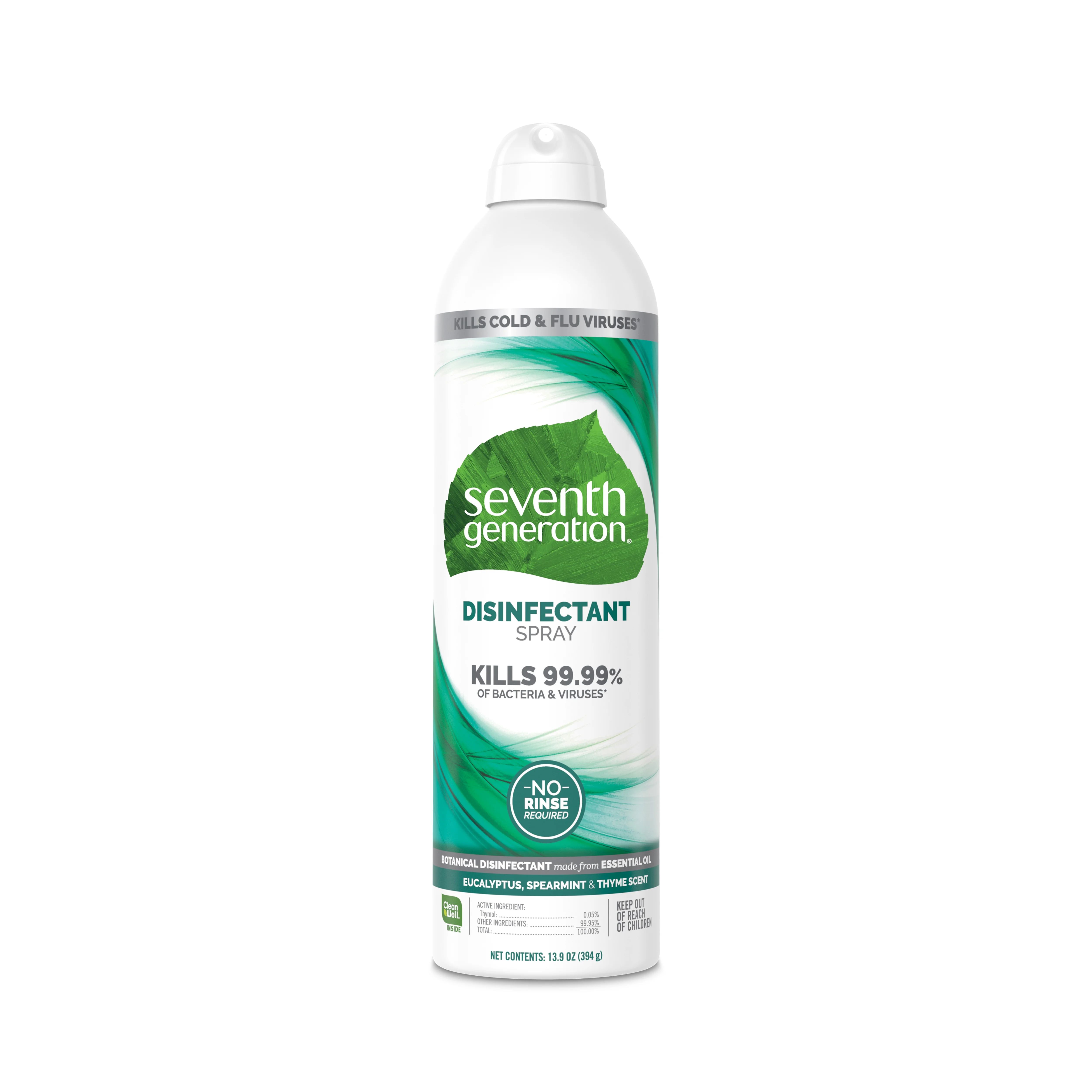 Seventh Generation Disinfectant Spray Eucalyptus, Spearment & Thyme 13.9 oz | Walmart (US)
