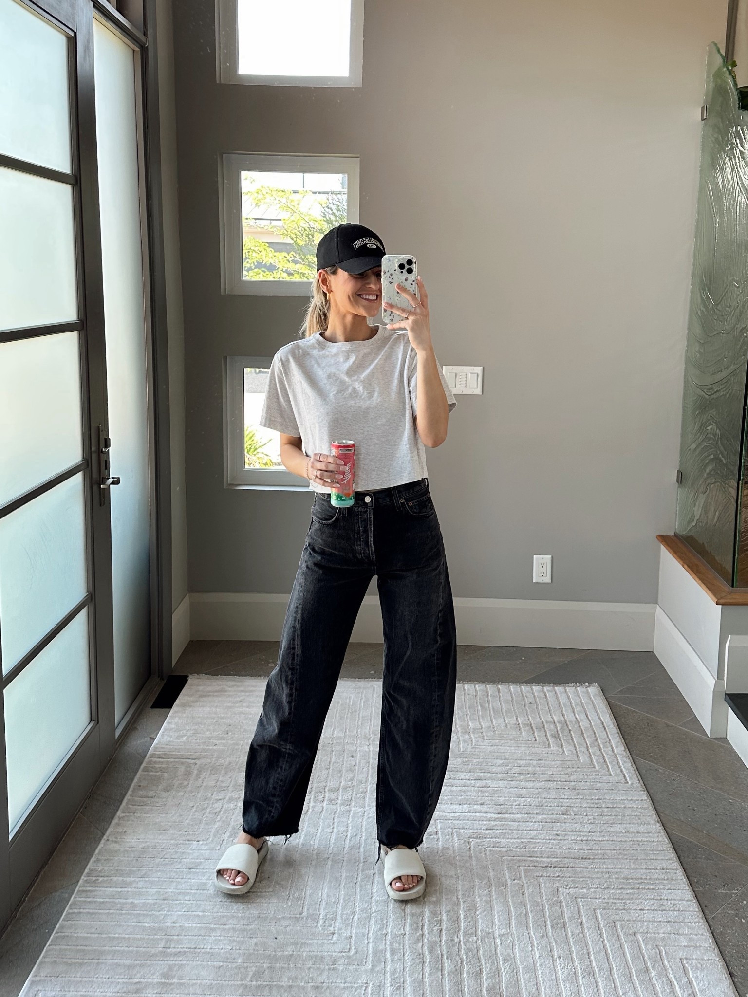 Chill ootd! 🤍

These jeans are $$, but I honestly love them so much. They’re the most comfortable pair I own. I sized down, wearing a size 24! And wearing a size S in the cropped tee! ✨

#LTKsummer #LTKspring #LTKfitness