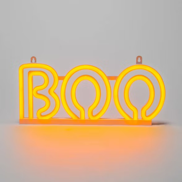 Orange Chasing LED Neon Rope "Boo" Halloween Light Up Decor - Hyde & EEK! Boutique™ | Target