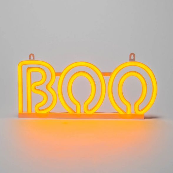 Orange Chasing LED Neon Rope "Boo" Halloween Light Up Decor - Hyde & EEK! Boutique™ | Target