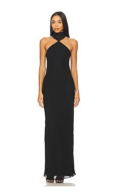 Amanda Uprichard Ashton Maxi Dress in Black from Revolve.com | Revolve Clothing (Global)