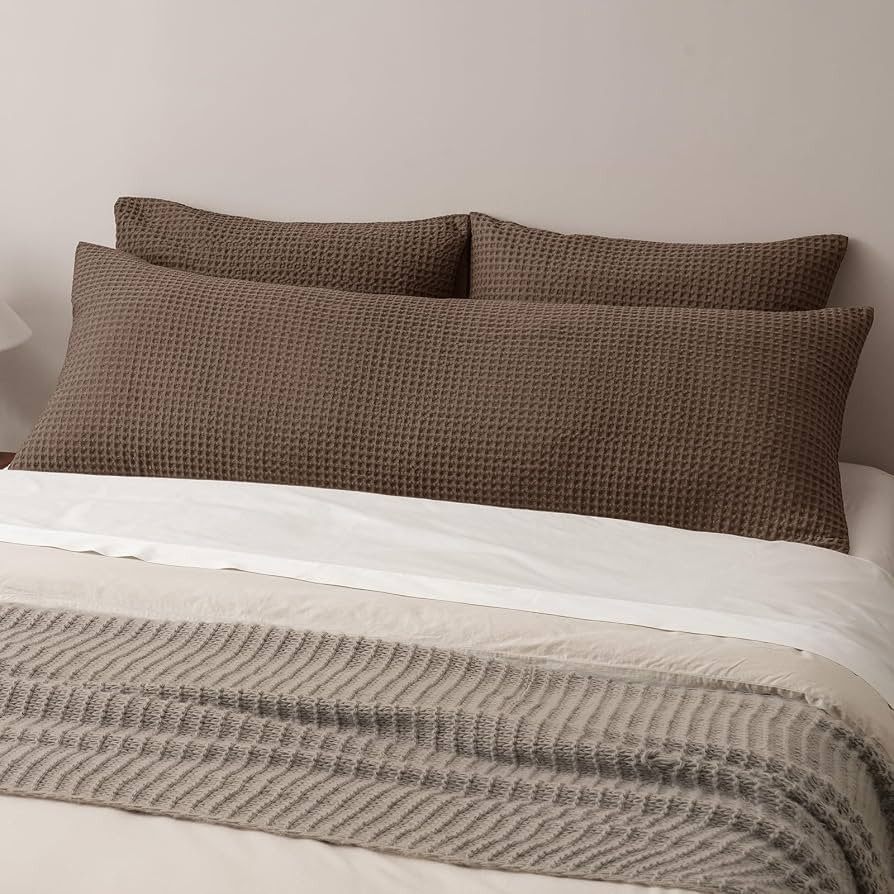 PHF Ultra Soft Waffle Weave Body Pillowcase 20" x 54", No Insert, Breathable & Skin-Friendly Body... | Amazon (US)
