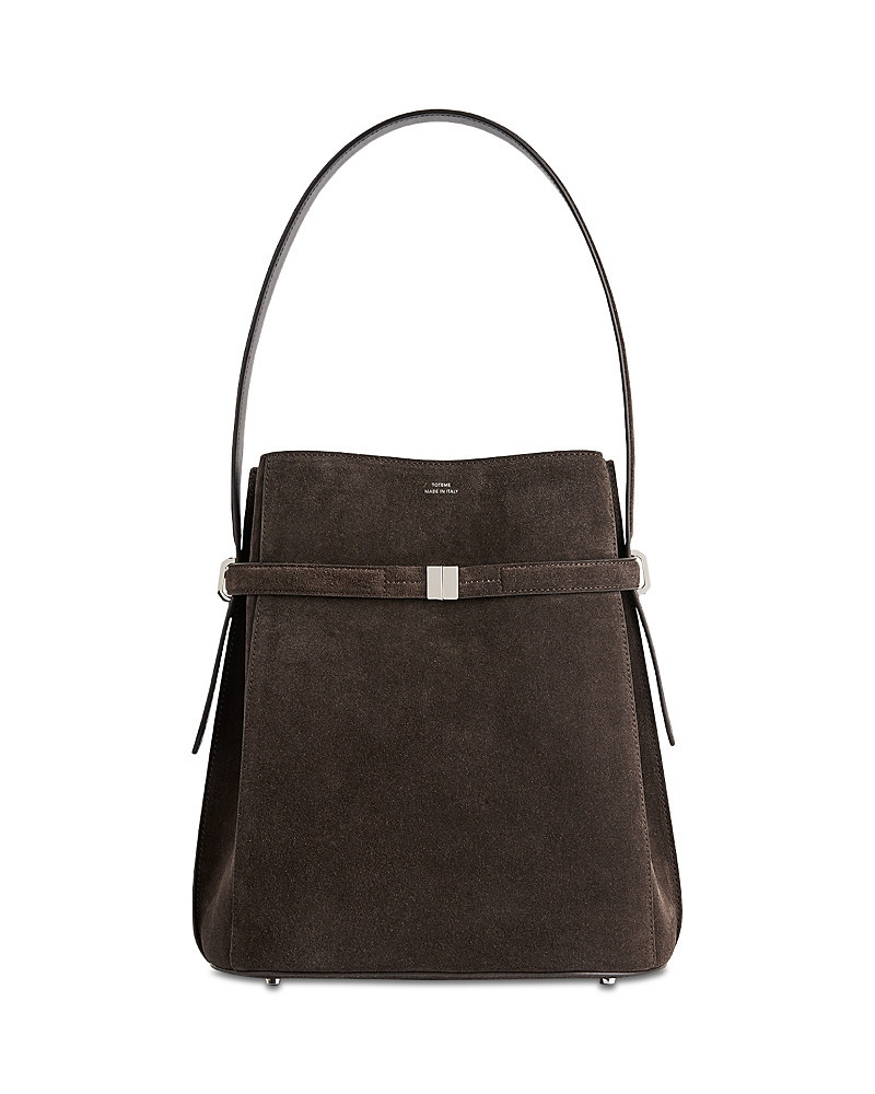 Toteme Belted Suede Bucket Bag | Bloomingdale's (US)