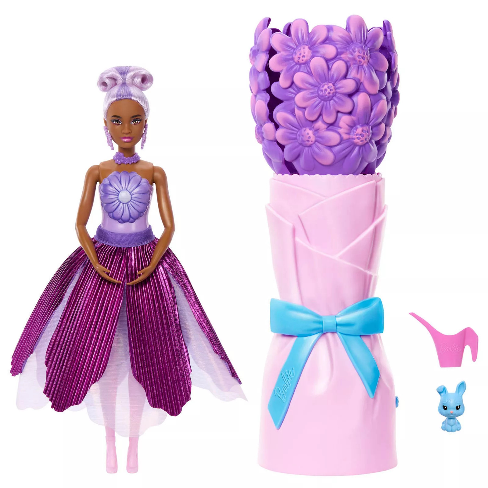 Barbie Petal Pop Doll with Flower-Transforming Dress & Accessories, Doll 2 | Kohl's