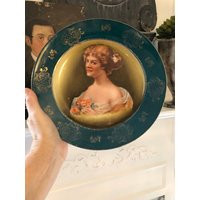 Antique Vintage Collectible Plate Lady Roses Shabby Chic German Porcelain | Etsy (US)