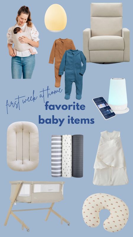 First week at home baby favorites 🩵 

Baby must have items, baby essentials, newborn essentials, newborn favorites, nursery chair, nursery essentials

#LTKbump #LTKbaby