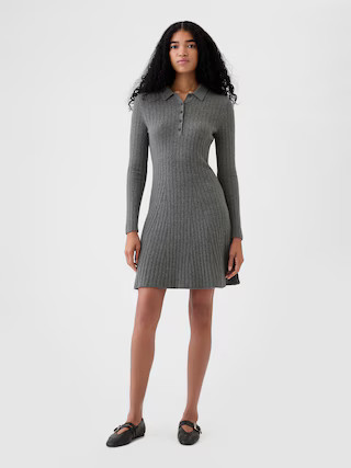 CashSoft Polo Mini Sweater Dress | Gap (US)