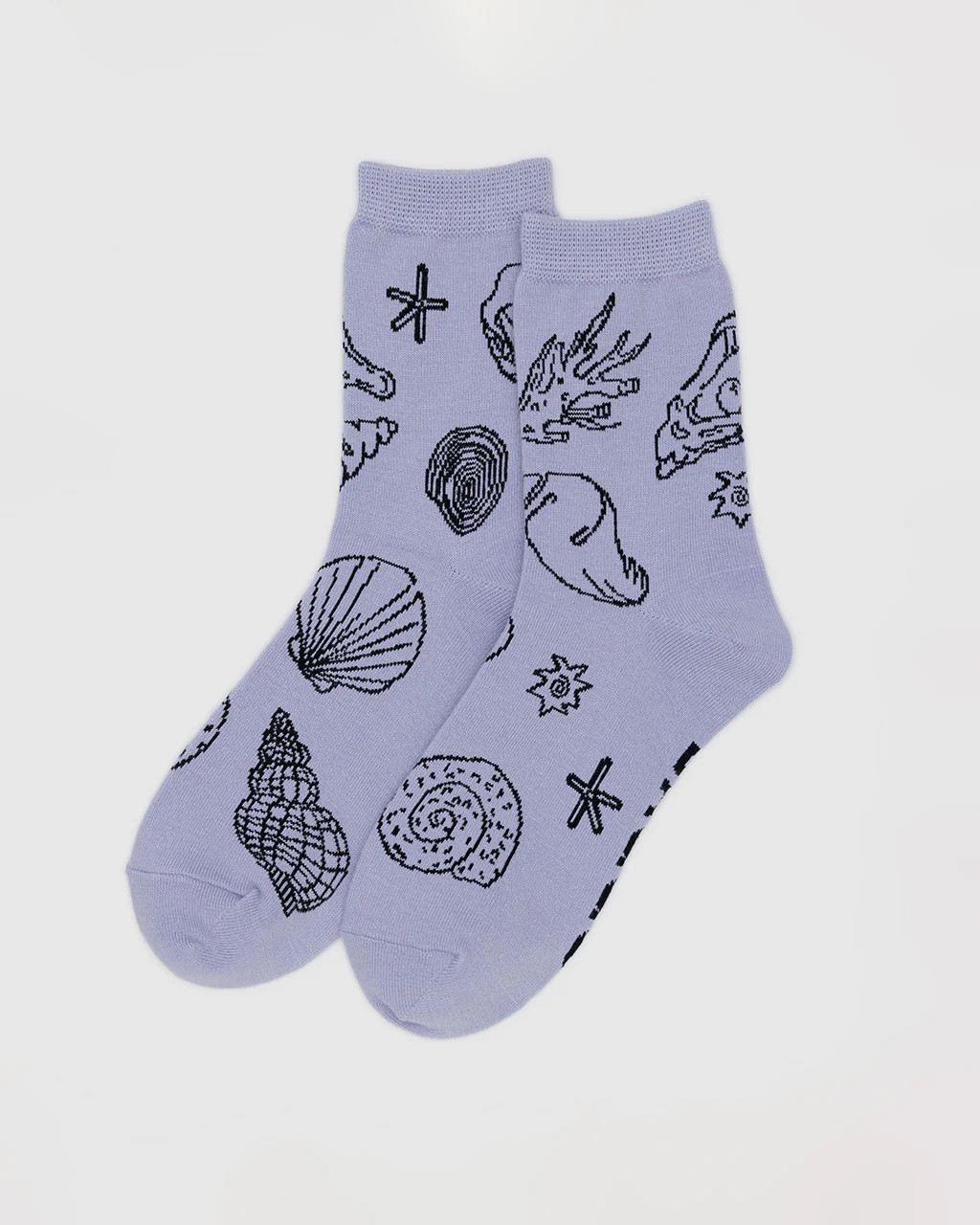 Crew Socks - Light Blue Shells | ban.do