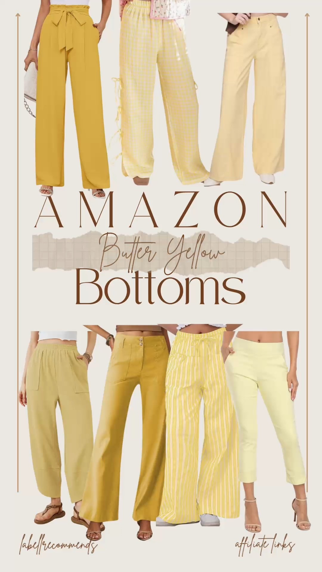 
Sunny vibes only in these butter yellow pants from Amazon—think buttery soft, wide-leg comfort that elevates any outfit. Perfect for brunch, travel days, or adding a pop of joy to your wardrobe. 

#LTKStyle #AmazonFashion #ButterYellow
	•	#yellowaesthetic
	•	#yellowoutfit
	•	#yellowdress
	•	#yellowaesthetics
	•	#yellowclothing

butter yellow pants, butter yellow bottoms, Amazon yellow pants, butter yellow wide-leg trousers, pastel yellow fashion, butter yellow clothing Amazon, yellow lounge pants, soft yellow pants trend, butter yellow joggers Amazon, spring summer yellow pants

#LTKSaleAlert #LTKWorkwear #LTKFindsUnder50