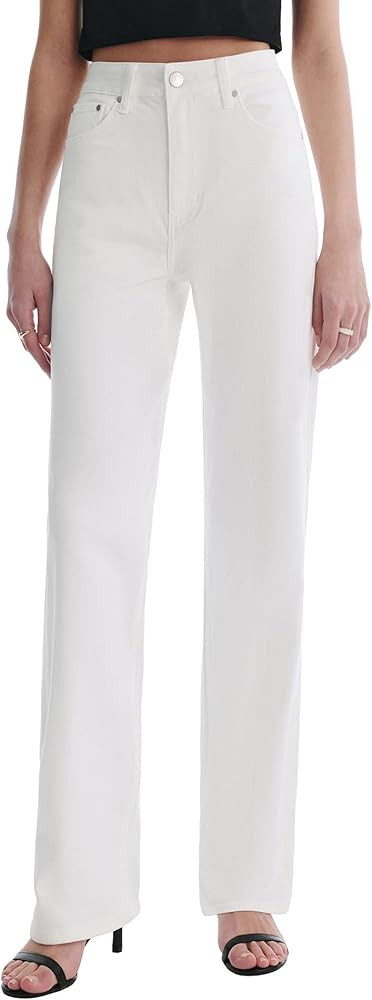 Women’s Jeans High Waisted Straight Leg Stretchy Jeans Trendy Wide Leg Casual Fit Denim Pants | Amazon (US)