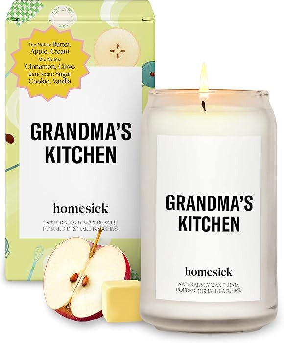Homesick Scented Candles for Home (Grandma's Kitchen) - 13.75 oz Long-Lasting Natural Soy Wax Ble... | Amazon (US)