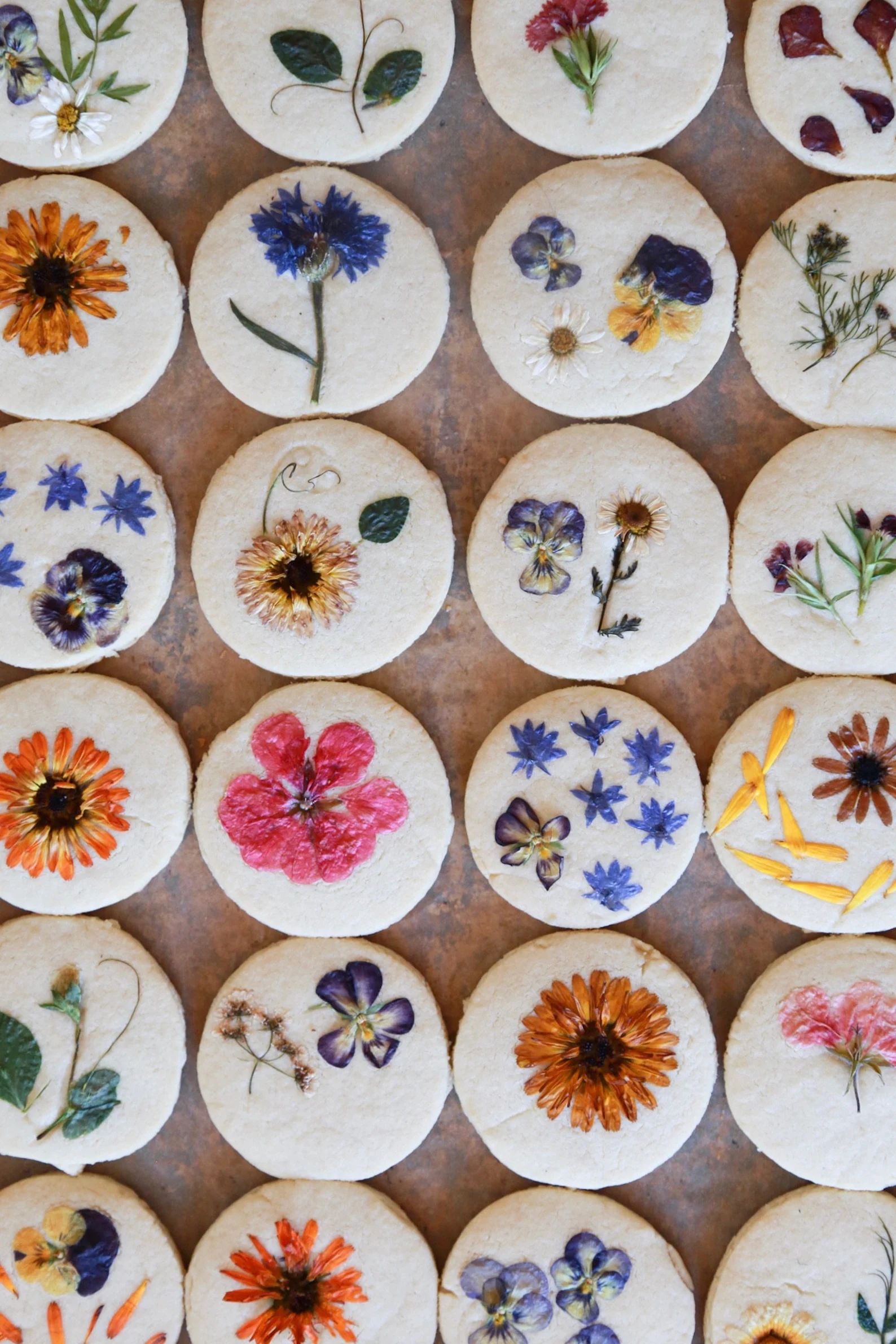 Original Flower Pressed Shortbread Cookies- 100% Organic | Etsy (US)