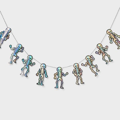 6' Halloween Skeleton Paper Garland Party Banners - Spritz™ | Target