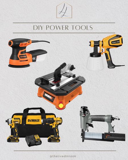PRIME DAY DEALS- Power Tools to get your started with DIY!

Table saw, sander, drill set, paint sprayer, home renovations, diy projects

#LTKxPrime #LTKhome