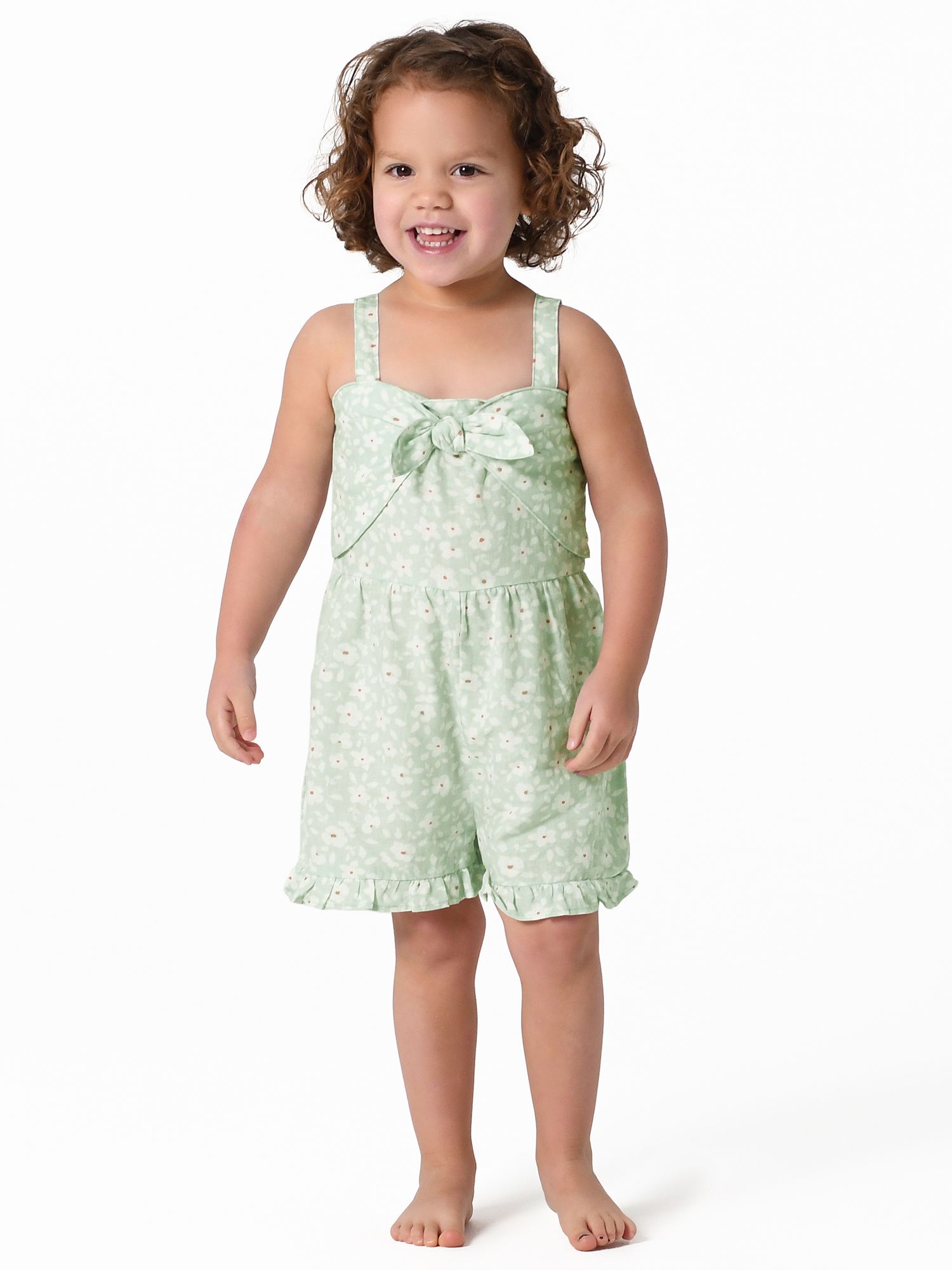 Modern Moments by Gerber Toddler Girl Sleeveless Romper, Sizes 12M-5T | Walmart (US)