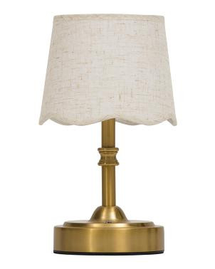 10in Rechargeable Wavy Fabric Shade Task Lamp | TJ Maxx