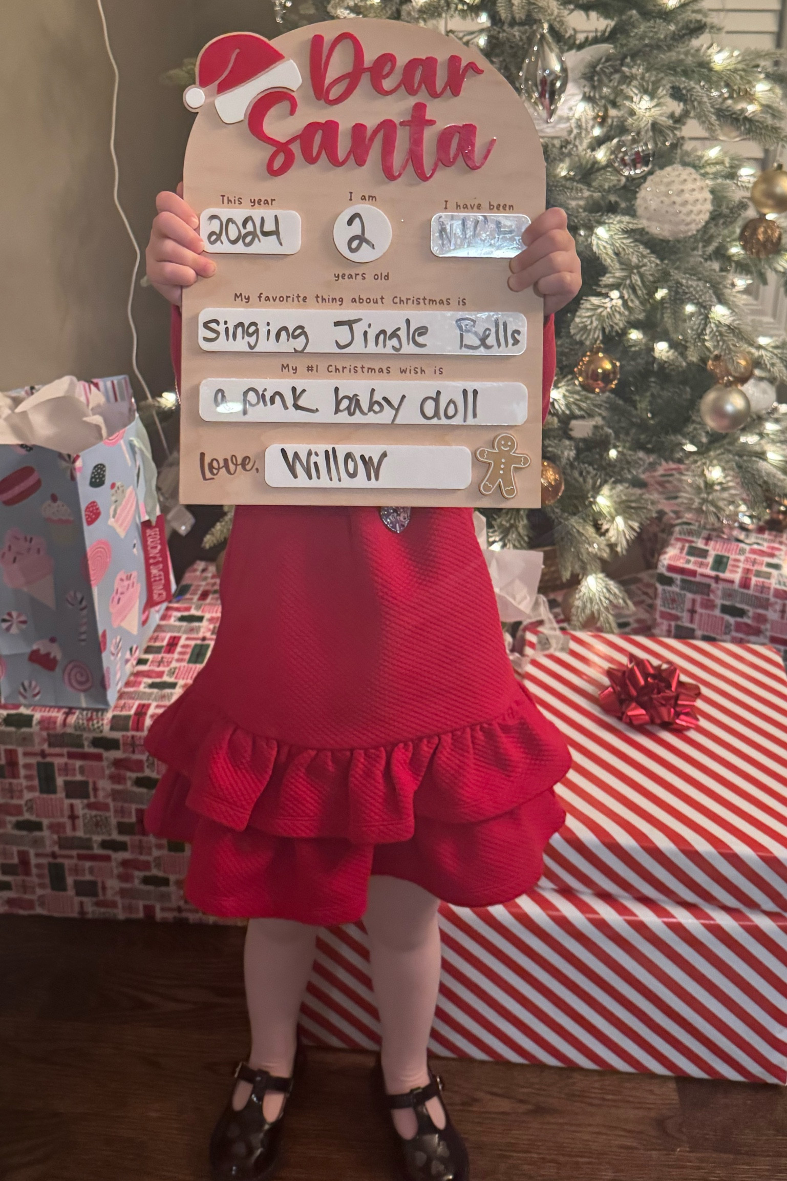 Dear Santa board to be personalized every year for Christmas 

#LTKFamily #LTKKids #LTKHoliday