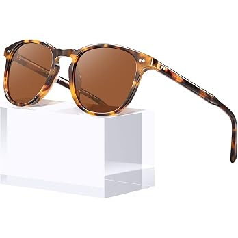 CARFIA Retro Polarized Sunglasses for Women Small and Medium Face UV Protection, Handcrafted Acet... | Amazon (US)