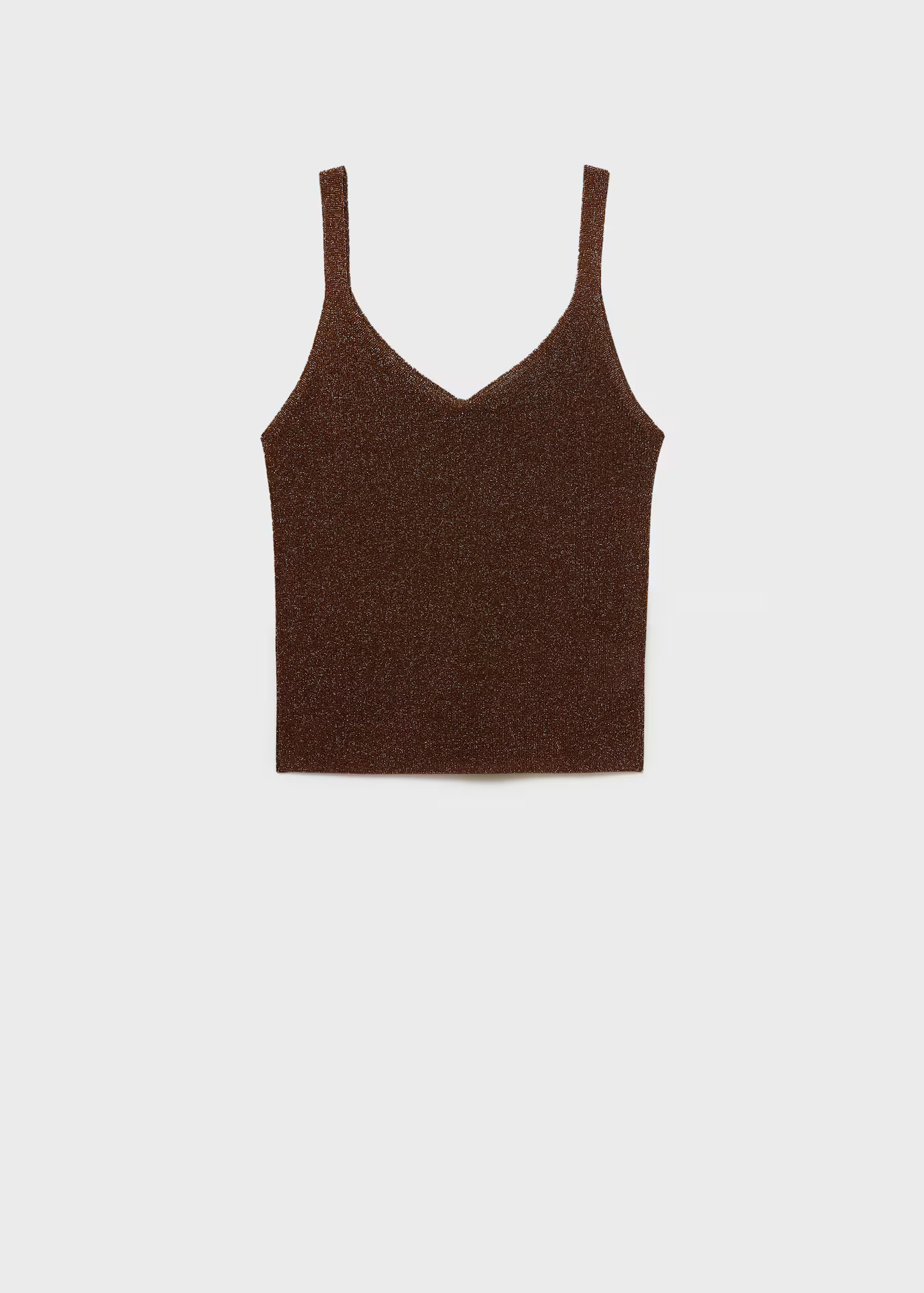 Lurex knitted V-neck top - Women | MANGO United Kingdom | Mango EU