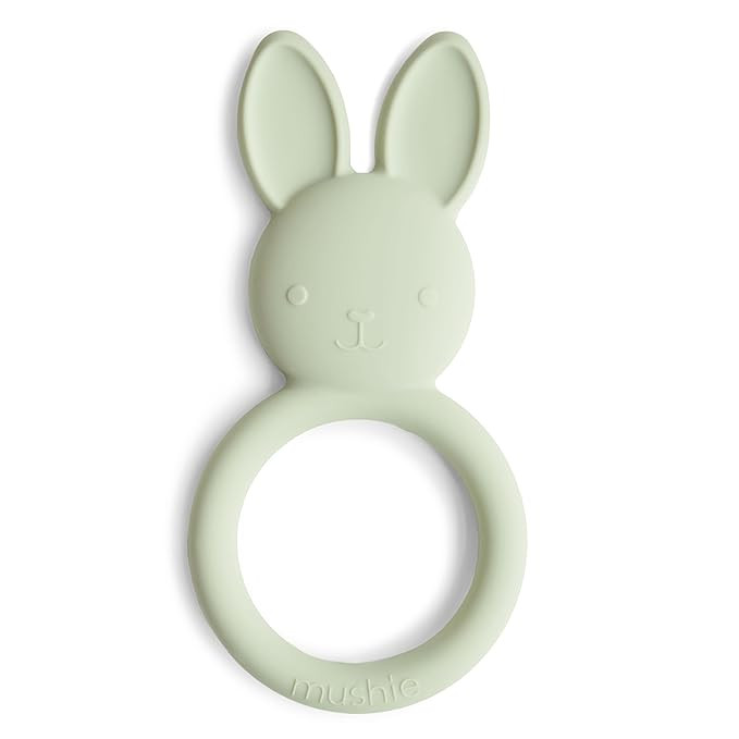 mushie Silicone Baby Teether Toy | Bunny | Amazon (US)
