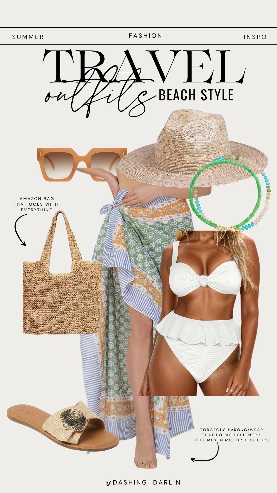 Day 4 beach vacation outfit of the day!! This is still my favorite white swimsuit to date. It’s from Amazon and mom friendly!! Wearing size medium!! 

#LTKPetite #LTKTravel #LTKSwim