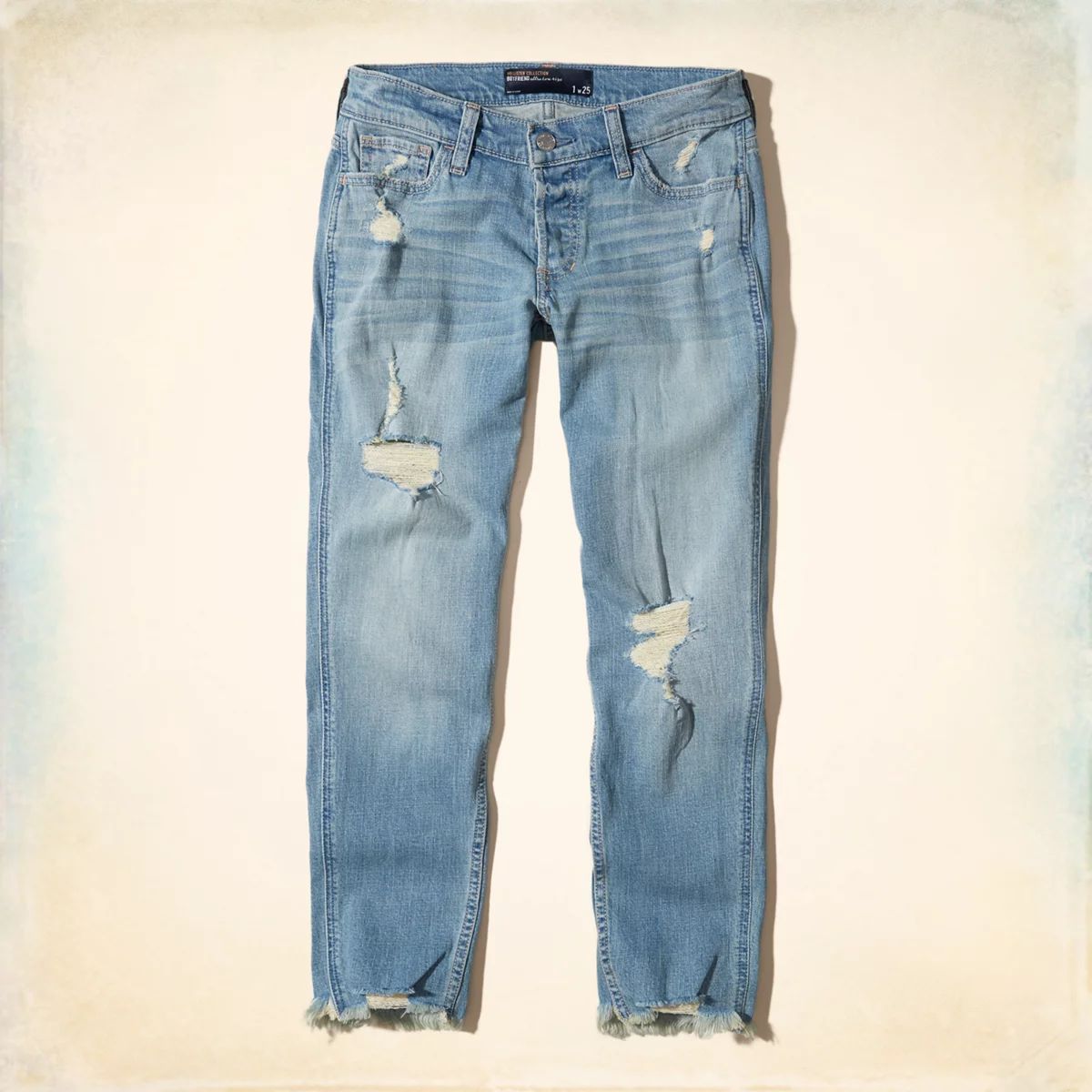 Ultra Low-Rise Slim Boyfriend Jeans | Hollister US