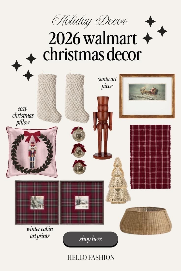 Christmas decor from @Walmart selling out fast!  Amazing quality decor at affordable prices 🎄

Christmas decor, Walmart Christmas decor, Christmas stockings, Christmas pillow, wood nutcracker

#LTKHome #LTKSeasonal #LTKdayinmylife