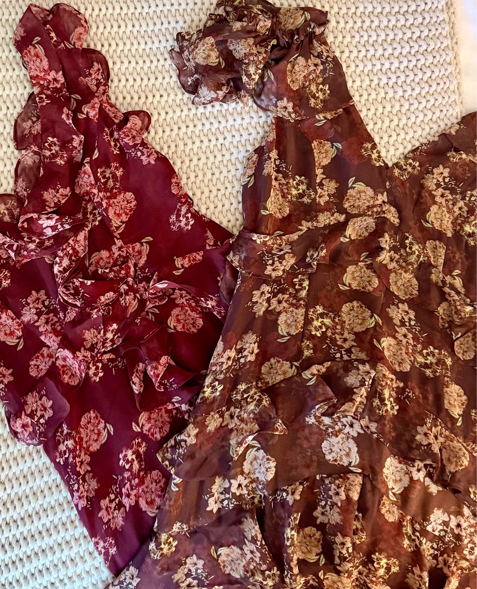 #ad New fall florals and ruffles from @astrthelabel. Fall wedding guest dresses that are perfect for autumn weddings and special events! Casual, semi-formal, and formal dress styles for wedding guests in pretty prints and fall colors. Both of these fall maxi dresses have delicate details like ruffles and flutter sleeves. See our additional picks for fall wedding guest dresses from ASTR the Label in top fall colors like burgundy, rust, eggplant, and brown. 🍁🍂

#LTKWedding #LTKSeasonal #LTKootd