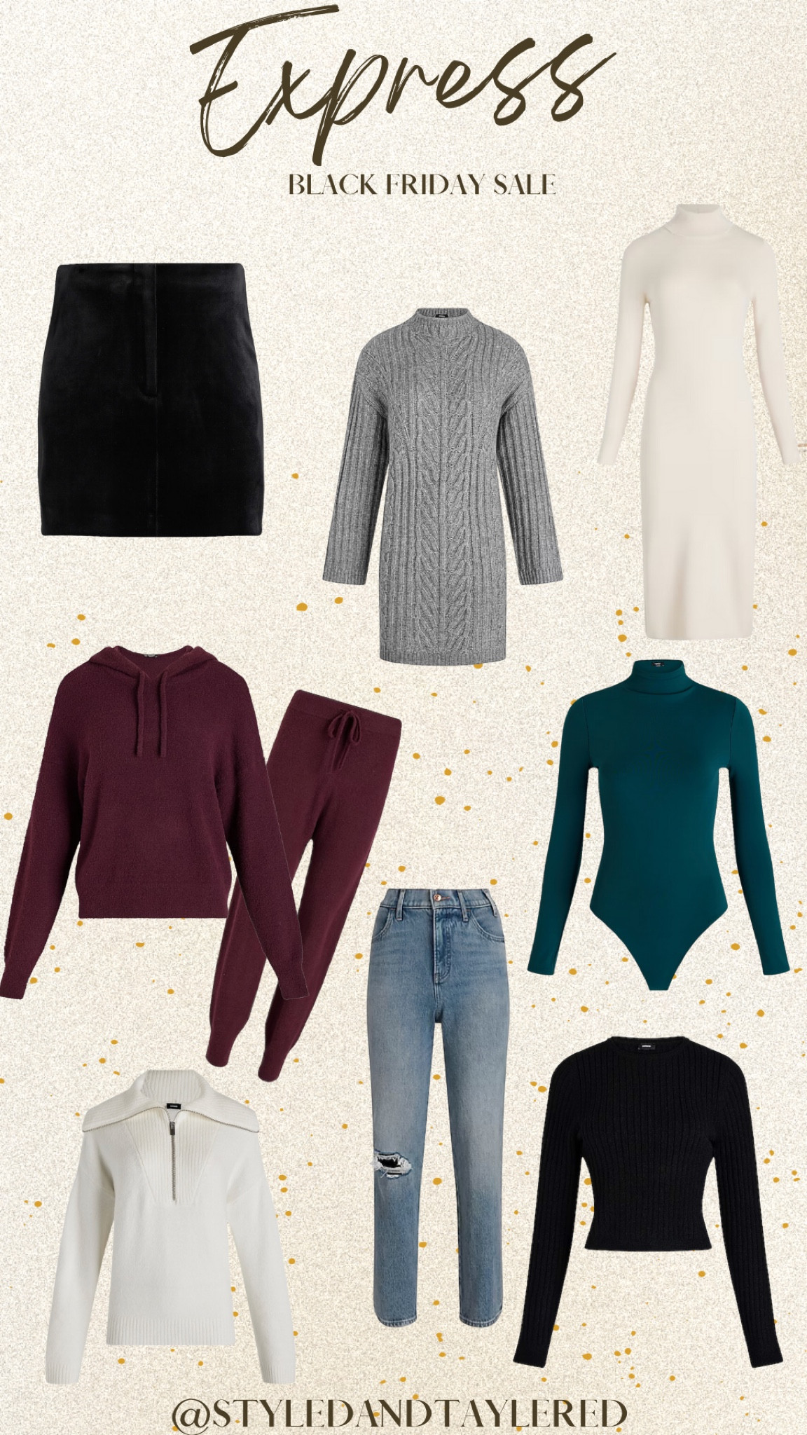 Express Black Friday sale starts NOW - 50% off EVERYTHING!! 

Holiday Outfits
FallOutfits
Sweater dress

#LTKsalealert #LTKCyberWeek #LTKstyletip
