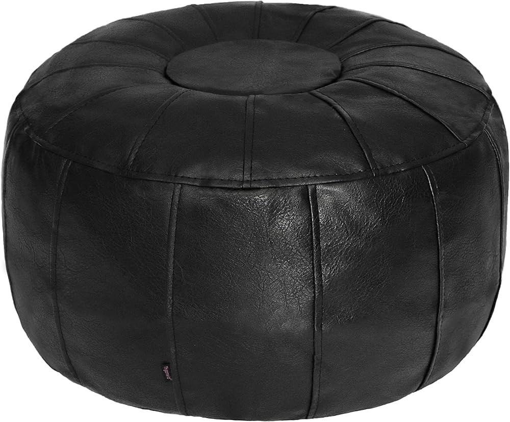 Thgonwid Unstuffed Moroccan Ottoman Pouf Cover, Ottoman Footstool Storage Solution, Bean Bag Chai... | Amazon (US)
