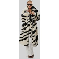 Tiger Long Faux Fur Coat | Debenhams UK