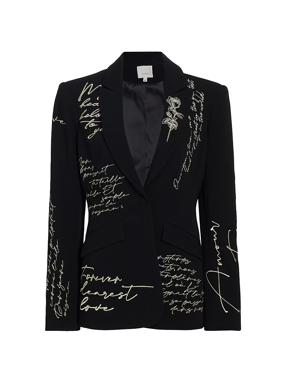 Cheyenne Amour Crepe Single-Button Blazer | Saks Fifth Avenue