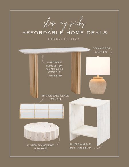 Shop these beautiful high end look pieces at affordable prices!! 

#LTKHome #LTKStyleTip #LTKSaleAlert