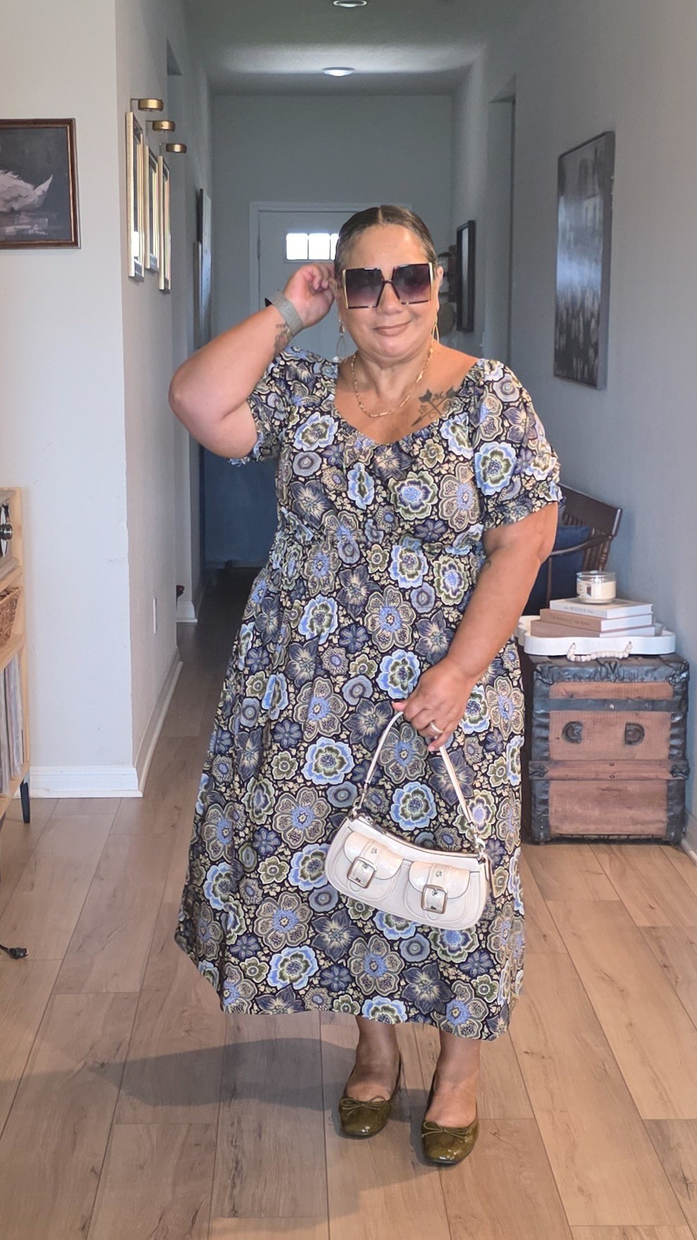 OOTD----- wearing ox in dress and size 8 in shoes. 

#LTKSeasonal #LTKOver40 #LTKPlusSize