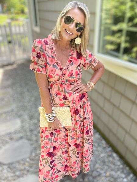 It’s summer dress season and @Walmart has the BEST selection! This floral dress look perfect style with wedges or flats! Fully lined and TTS!! Wedges also fit true! 

#walmartpartner #walmartfashion 

#LTKFindsUnder50 #LTKStyleTip #LTKParties