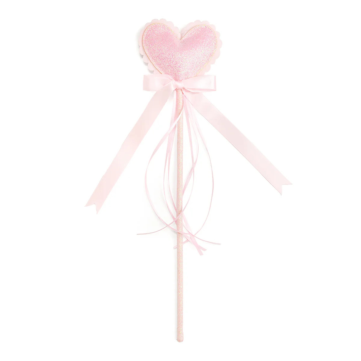 Scalloped Glitter Heart Wand | Sweet Wink