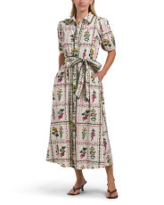 Puff Sleeve Floral Seed Packet Print Maxi Dress | Casual Dresses  | Marshalls | Marshalls